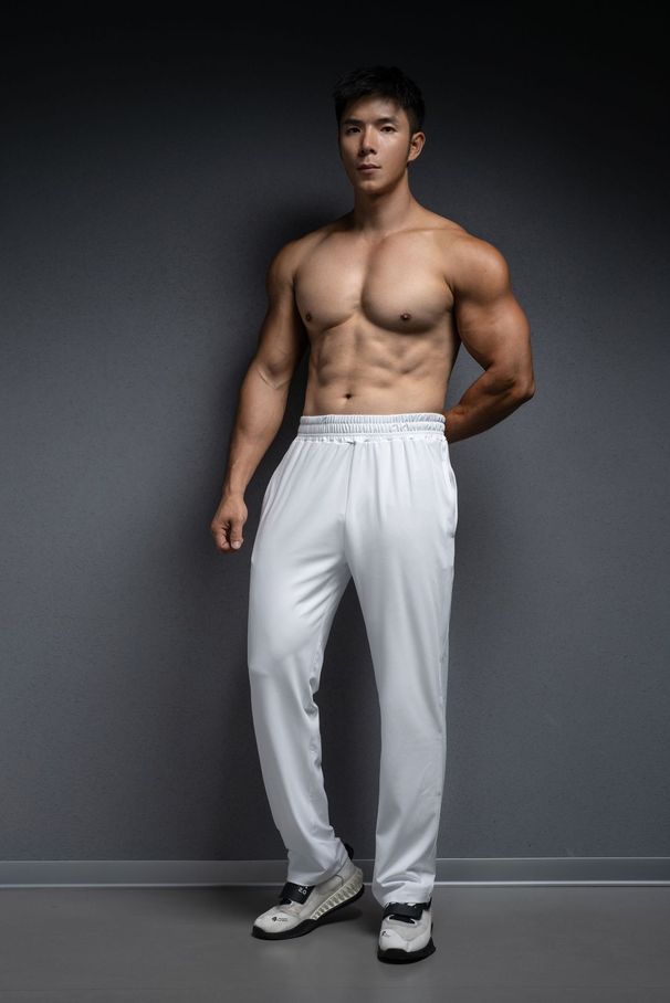 Men's Quick-Dry Sports Casual Straight Thin Running Training Fitness Outdoor Slim Breathable Stretch Long Pants_viptrois.com