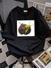 Coloured Hugging Snails Tee T-Shirt Casual Fashion Comfortable Homme Unisex Streetwear Top For Everyday Wear Versatile Designer Clothes Stylish_viptrois.com
