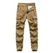 Men's Clothing Drawstring Korean Style Cargo Pants With Zipper & Multi-Pockets - Slim-Fit Workwear Pants In Army Green, Black, Grey, Khaki & Camel_viptrois.com