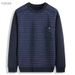 1 Dropshipping New Winter Sweater For Middle-aged And Elderly Men, Blended Wool Sweater, Fleece-lined Thickened Crew Neck_viptrois.com