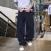 Men's Clothing Fashion Brand Loose Straight Washed Full Print Scimitar Jeans Men's American Jacquard Casual Pants Men's Summer Thin Style_viptrois.com