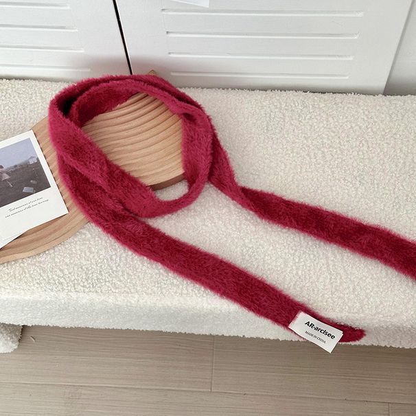 Thickened warm autumn winter for women, niche design, slim and fashionable, solid color, versatile decoration, plush_viptrois.com