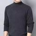 Men's Clothing Double-Layer Fleece High Neck Long Sleeve Thermal Shirt - Warm Winter Base Layer T-Shirt For Men (Dark Grey, Coffee, Black, Green)_viptrois.com