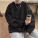 Pure Men's Sweater Autumn Winter New Loose Lazy Style High-end Japanese Retro Simple Trendy Brand Versatile Top Hot Item_viptrois.com