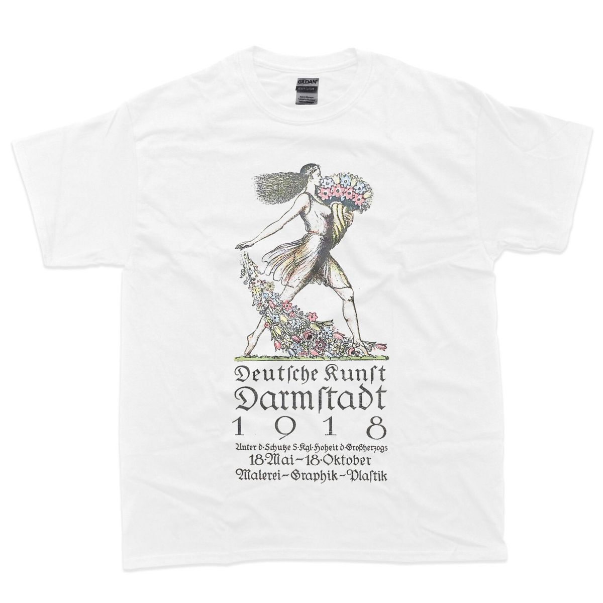 Darmstadt Germany Art Exhibition 1918 Vintage German T-Shirt Mens Womens Tees Top_viptrois.com