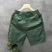 Men's Clothing Men's White Slim Fit Casual Shorts Trendy Brand Wearable Light Luxury Five Point Summer Pants_viptrois.com