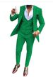 Men's Three-piece Casual Business Suit For Men With Flat Lapel Collar_viptrois.com