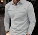 Men's Clothing Autumn Polo Shirt Zipper Pocket Men's Long Sleeved Sports Polo Shirt_viptrois.com