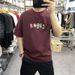 American Trendy Brand High-end Card Printing Short-sleeved T-shirt Men's Summer High-end Fashion Ruffian Handsome Half-sleeved Crew Neck Top_viptrois.com