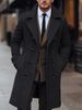 Pulse Jinhan 2025 European And American Cross-Border Autumn Winter Foreign Trade Coat Double-Breasted Long Men's Woolen_viptrois.com