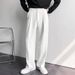 Casual Suit Pants Men's Spring Japanese Style Light Luxury High End Drape Black Trousers Loose Straight Wide Leg Long Trousers_viptrois.com
