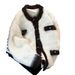 Pure 2024 Autumn Winter New Mink Velvet Sweater Jacket Men's Design Sense Niche Style Color-Block Knitted Cardigan Thick_viptrois.com