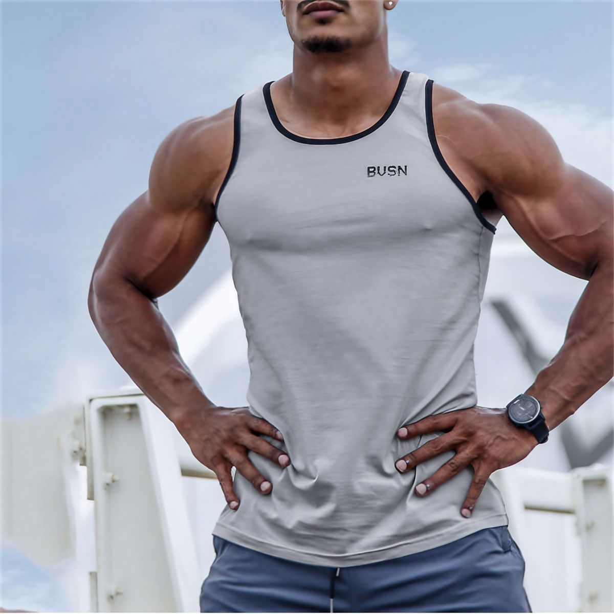 2024 New Muscle Summer Casual Sports Men's Vest_viptrois.com