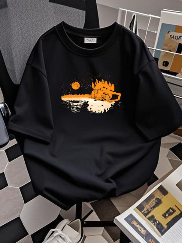 Chainsaw Woodworker Men Lumberjack Arborist Chainsaw Unisex T-shirt Breathable Stretched Summer Comfortable Soft Designer Clothes Homme Versatile_viptrois.com