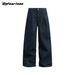 Men's Clothing American Retro Original Denim Scimitar Jeans Loose Drape Wide Leg Pants Sickle Pants Boys Summer Long Pants_viptrois.com