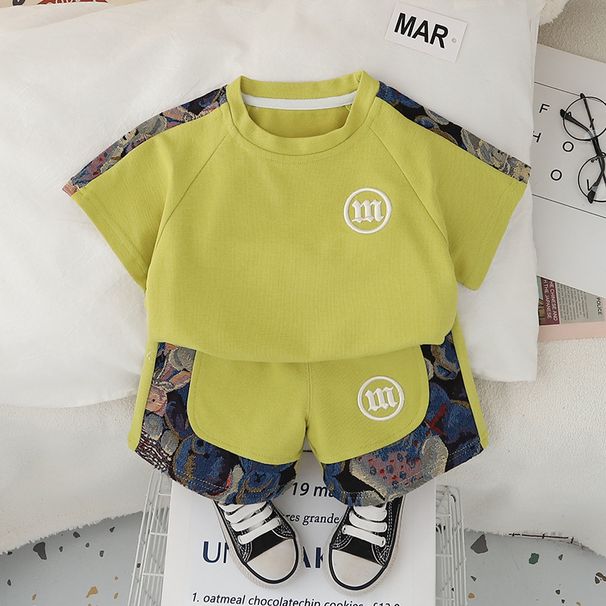 Short T-shirt Set 2025 New Children's Clothes Baby Top Summer Boys' Half Sleeved Trend_viptrois.com