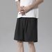 Men's Clothing Yellow Mud Denim Shorts Men's Ripped Drawstring Elastic Waist Mid Length Pants Casual Fashion Brand Loose Five Point Pants_viptrois.com