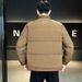 Nordmann 2025 Winter New Men's Fashion Casual Single-Breasted Turn-Down Collar Simple Youth Down Jacket Coat_viptrois.com