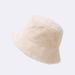 Fashionable Autumn And Winter Light Plate Thickened Solid Color Rabbit Fur Fisherman Warm Basin Sunshade Hat_viptrois.com