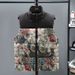 Trendy Quilted Puffer Vest For Teens & Young Adults – Oversized Winter Sleeveless Jacket With Floral & Checkered Prints_viptrois.com