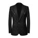 1 New Style Foreign Trade Jacket Korean Version Casual Peak Lapel Stage Performance Cross-Border Single Men's Suit_viptrois.com