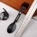 Outdoor Camping Cutlery Multifunctional Folding Spoon Combination Bottle Opener Portable Knife Fork_viptrois.com