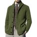 "Men's Polyester Knit Cardigan – Classic Open-Front Sweater For Business Casual (M-XXL, 5 Neutral Tones)"_viptrois.com