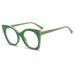 Women's Eyewear Frames Personalized Cat Eye Anti Blue Light Glasses For Women High End Internet Celebrities Autumn New Large Frame Flat Glasses_viptrois.com