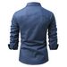 Men's Clothing Men's Clothing Men's New Double Pocket Denim Long Sleeved Shirt Men's Casual Work Shirt_viptrois.com