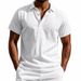 Men's Clothing Independent Station Summer Men's Loose Trend Breathable Linen Casual Lapel Button POLO Shirt Short Sleeve_viptrois.com