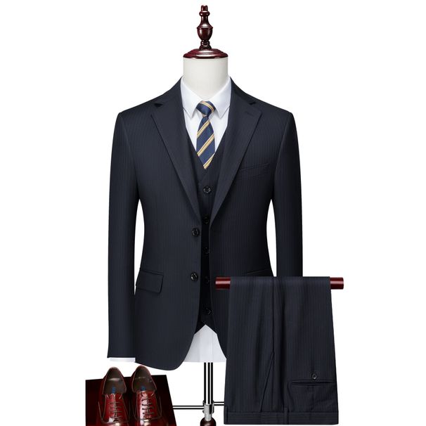 Men's Clothing Slim Business Casual Wedding Photo Boutique Three Piece Suit_viptrois.com