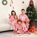 Christmas tree deer snowflake Christmas family dress printed homestays pajamas_viptrois.com