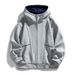 Unisex Zip-Up Hoodie – Oversized Cotton-Blend Sweatshirt With Adjustable Hood (Black/Light Grey/Navy, 320GSM, Relaxed Fit For Men & Women)_viptrois.com