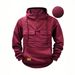 Men's Casual Hooded Zip-Up Sweatshirt | Thickened Fall/Winter Pullover Hoodie | Streetwear Jacket With Pockets | Loose Fit Workwear Style_viptrois.com