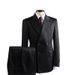 Men's Double-Breasted Peaked Lapel Suit – Elegant Wedding & Business Two-Piece Set (Black, M-3XL)_viptrois.com