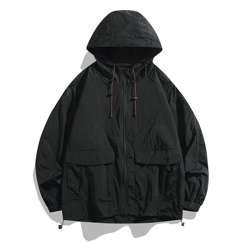 Men's Clothing Outdoor Sun Protection Clothing For Men And Women, Retro Fashion Brand Men's Ami Khaki Summer Thin Versatile Jacket Coat Cross Border_viptrois.com