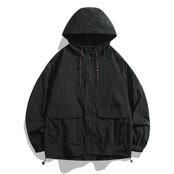 Men's Clothing Outdoor Sun Protection Clothing For Men And Women, Retro Fashion Brand Men's Ami Khaki Summer Thin Versatile Jacket Coat Cross Border_viptrois.com