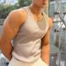 Men's Clothing Men's Lightweight Sports Fitness Ribbed Bodybuilding Vest Slim Fit Sweat Wicking Breathable Running And Training Top Elastic_viptrois.com