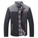 Men's Jackets Casual Bomber Coat Diamond Quilted Puffer Down Lightweight Casual Button Down High Quality Overshirt Us Size_viptrois.com