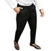 Men's Clothing Slim Fit Business Trousers Solid Color Casual Summer Thin Long Pants_viptrois.com