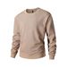 Men's Heavyweight 300GSM Jacquard Crewneck Sweatshirt – Oversized Fit Drop-Shoulder Long Sleeve (M-4XL)_viptrois.com