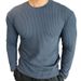 Loom 2023 Cross-Border European And American Autumn Winter New Fashion Long Sleeve Sweater Men's Top Knitted Shirt_viptrois.com
