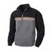 Men's Clothing Men's Jacquard Half-Zip Sweater – Textured Knit Pullover – Slim Fit Casual Top (M-XXXL)_viptrois.com