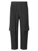 Man's clothing Pleated cargo pants men's army green cropped pants Men's summer casual pants loose_viptrois.com