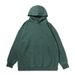 Vintage Washed Cotton Hoodie For Men - Oversized Retro Streetwear Pullover With Distressed Finish (Available In Charcoal Grey/Khaki/Lavender/Burgundy)_viptrois.com