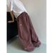 Men's Clothing High Street Trendy Brand Small Flame Embroidered Oversized Jeans For Men, American Retro Style, Washed, Loose, Floor Length_viptrois.com