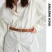 Two-layer Cowhide Belt Decoration A-shaped Doudou Nail Buckle Adjustable Belt, Real Cowhide Belt For Men And Women_viptrois.com