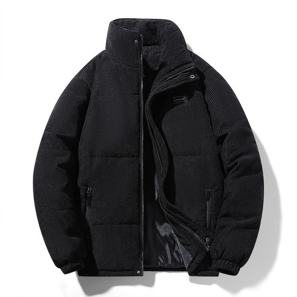 Corduroy Autumn Men's Stand-up Neck Cotton-padded Clothes Are Warm, Thickened And Cold-proof, Loose Casual Bread._viptrois.com
