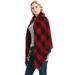 Unisex Autumn and winter women's red and black checked square scarf scarf_viptrois.com