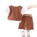Boys' Versatile Jeans Spring New Collection, Children's Casual Long Sleeve Doll Hoodie, Two Piece Set, 2025_viptrois.com